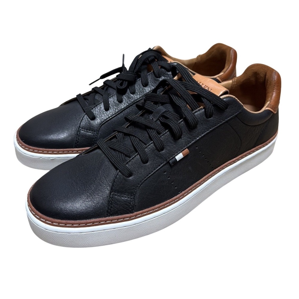 Allen Edmonds Alpha Sneakers Mens 8.5 D Black Leather Lace Up NWOT Dress Shoes